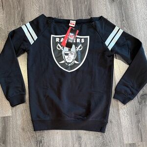 💜NFL Las Vegas Raiders Black Gray Athletic Crewneck Sweatshirt #FernandoMendoza
